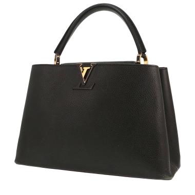 Borsa Louis Vuitton  Capucines modello grande  in pelle taurillon clemence nera