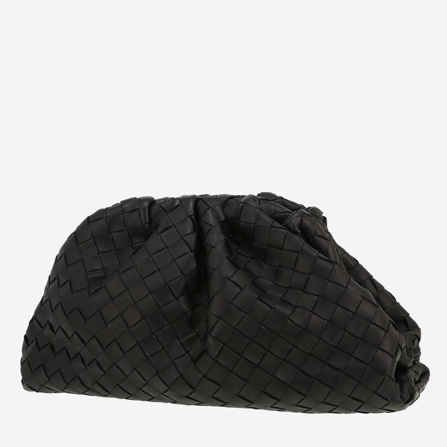Pochette Bottega Veneta  Pouch in pelle intrecciata nera