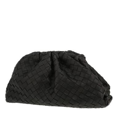 Pochette Bottega Veneta  Pouch in pelle intrecciata nera