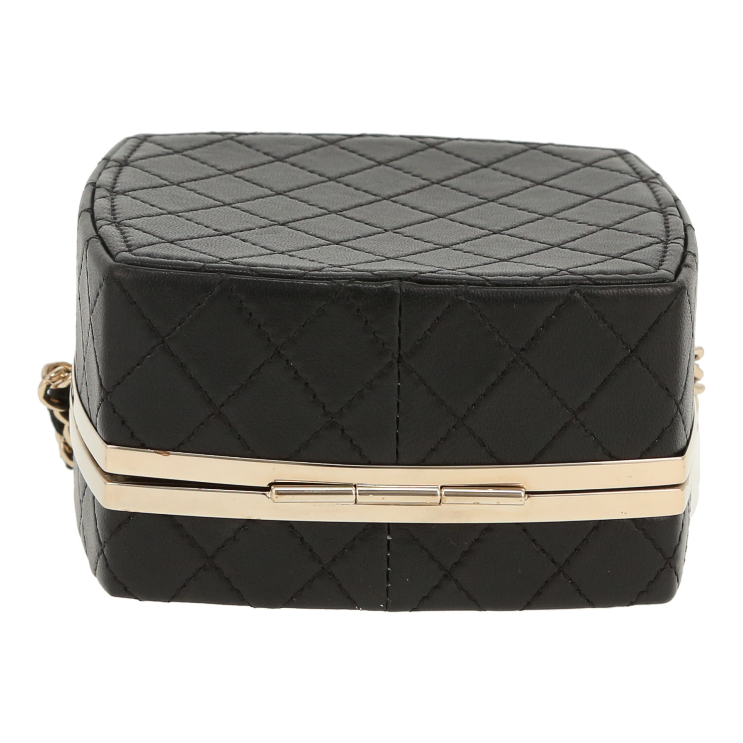 Minaudière Chanel   en cuir noir - Detail D1