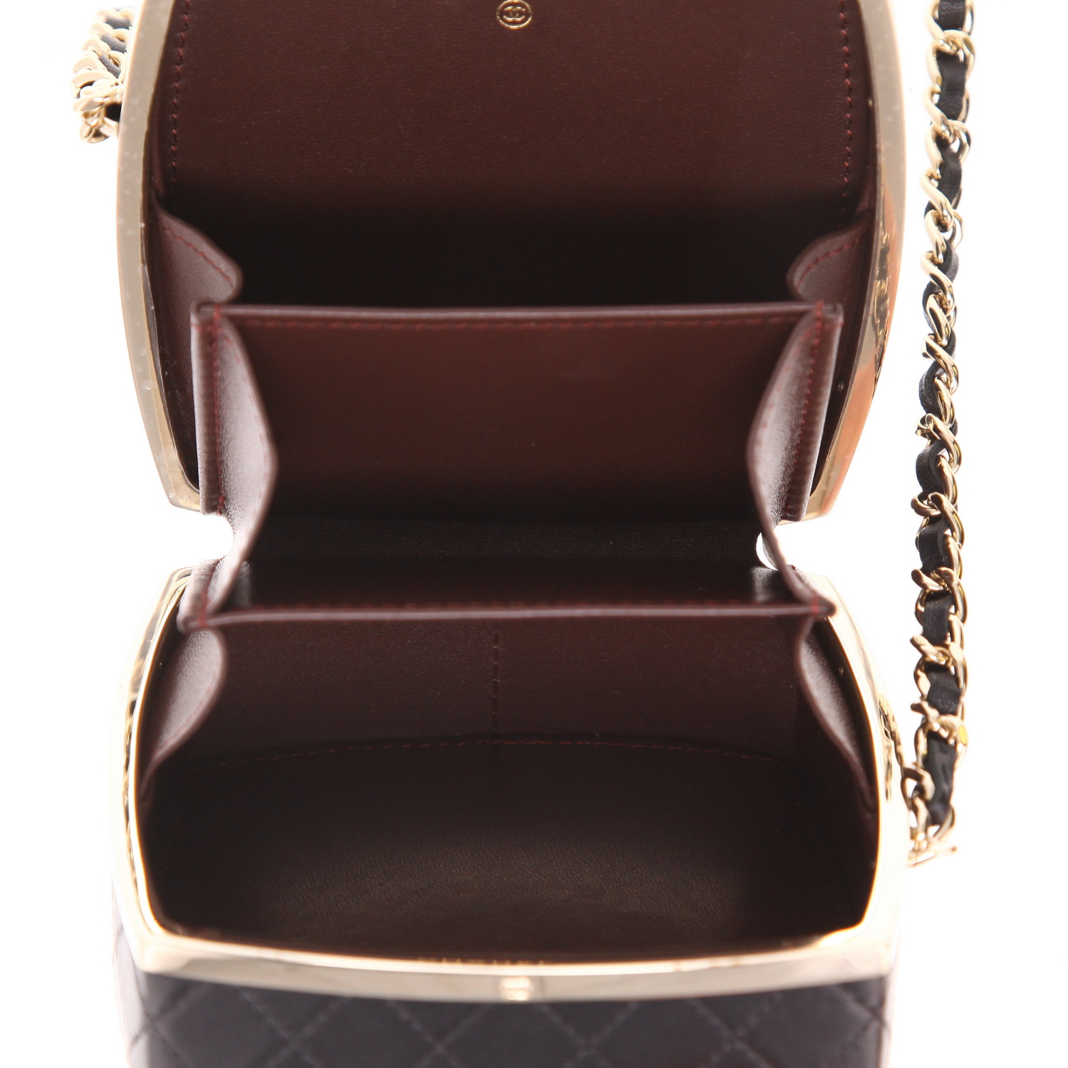 Minaudière Chanel   en cuir noir - Detail D3