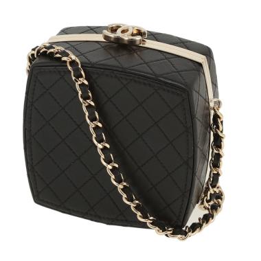Borsettina da sera Chanel   in pelle nera