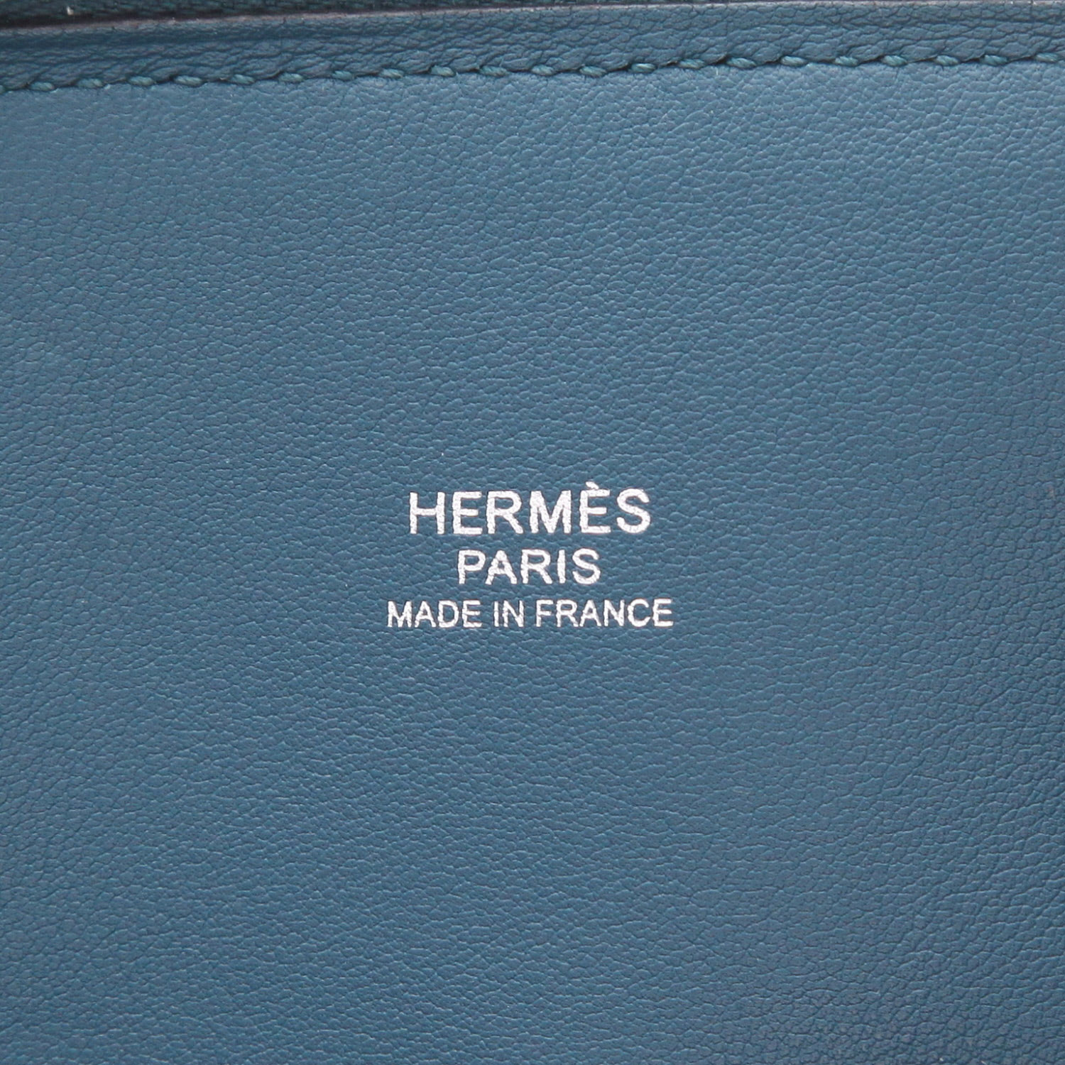 Sac à main Hermès  Bolide 27 cm en cuir Swift bleu Colvert - Detail D2
