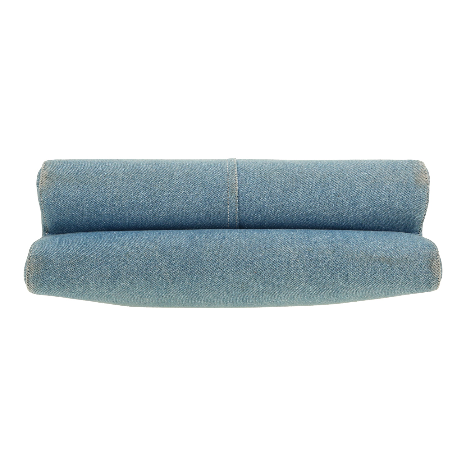 Borsa Dior  Jeans Pocket in pelle marrone e tela denim blu - Detail D1