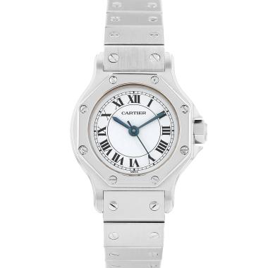 Orologio Cartier Santos Octogonale in acciaio Ref: 0906  Circa 2000