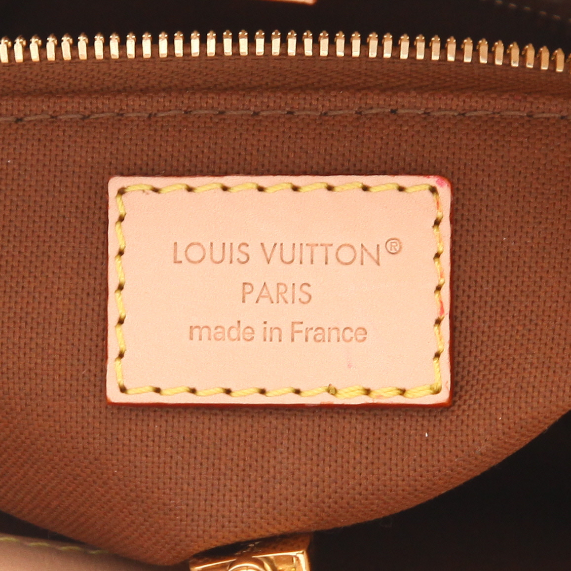 Louis Vuitton  Rivage BB shoulder bag  in brown monogram canvas  and natural leather - Detail D2