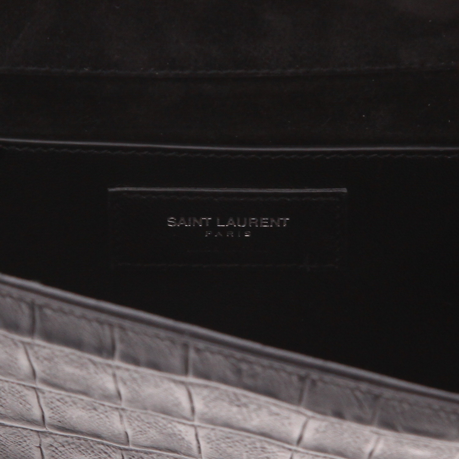 Saint Laurent  Kate pouch  in black leather - Detail D2