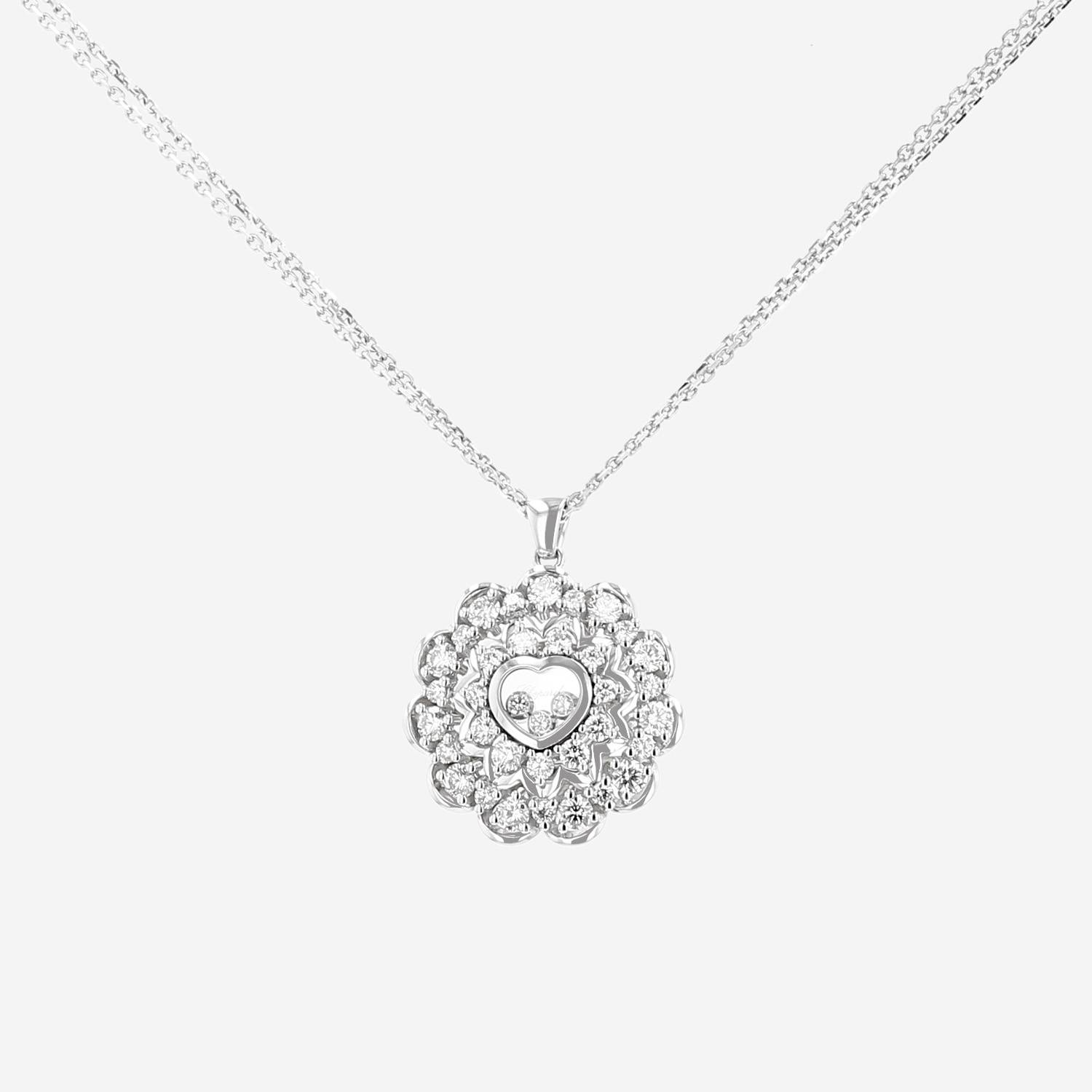 Chopard Happy Diamonds pendant in white gold and diamonds