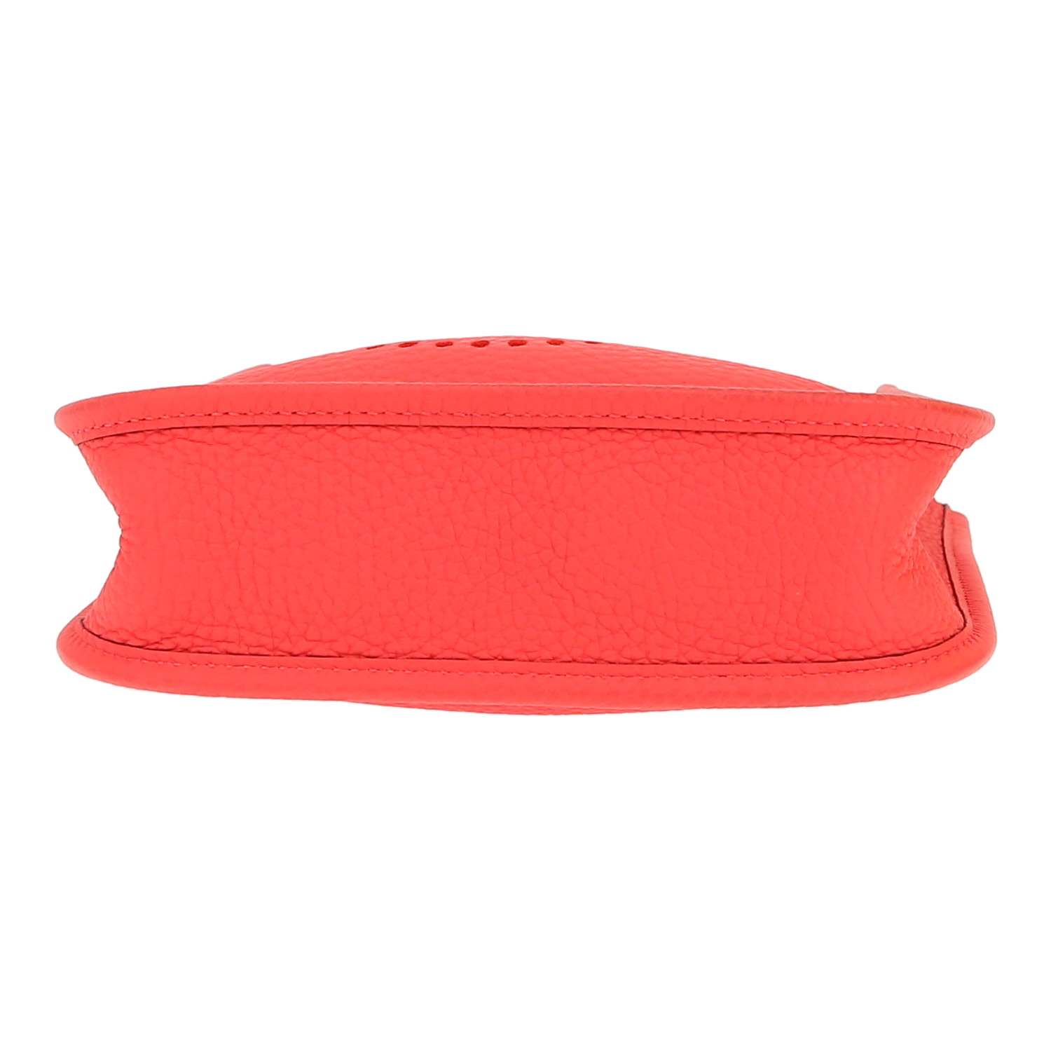 Bolso bandolera Hermès  Mini Evelyne en cuero togo rosa - Detail D1