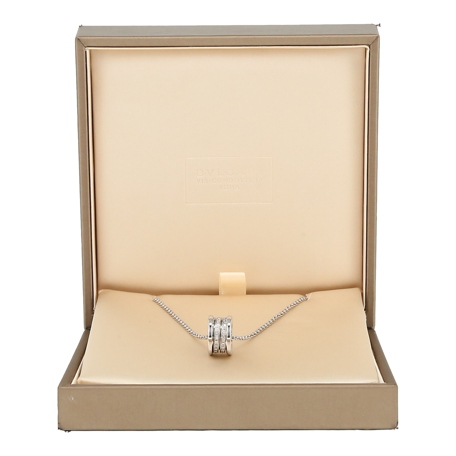 Bulgari B.Zero1 necklace in white gold and diamonds - Detail D2