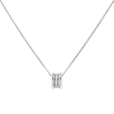 Bulgari B.Zero1 necklace in white gold and diamonds