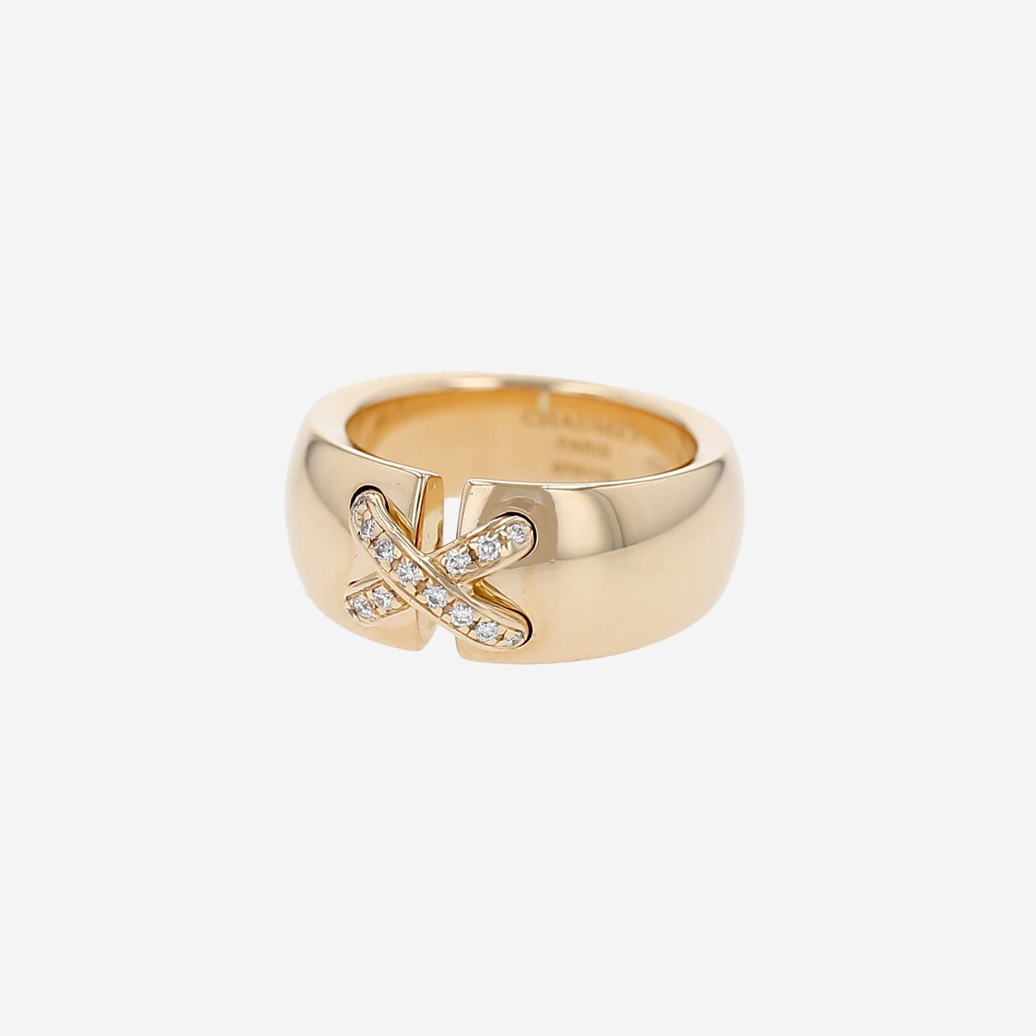 Chaumet Lien ring in yellow gold and diamonds