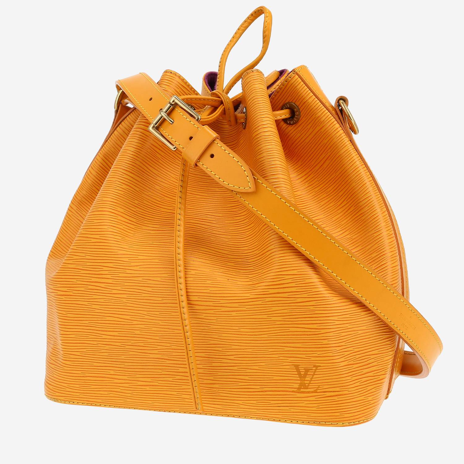 Louis Vuitton  Noé handbag  in yellow epi leather