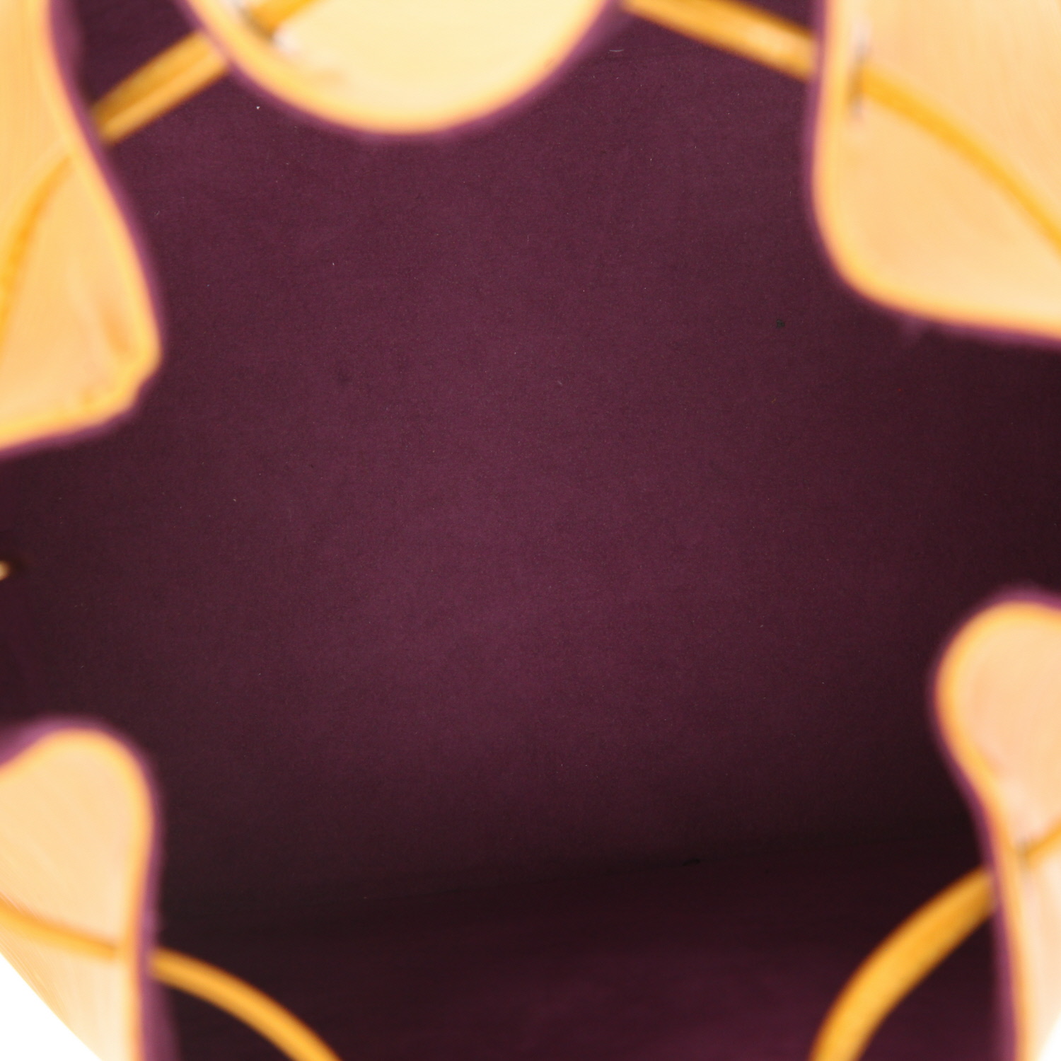 Borsa Louis Vuitton  Noé in pelle Epi gialla - Detail D3