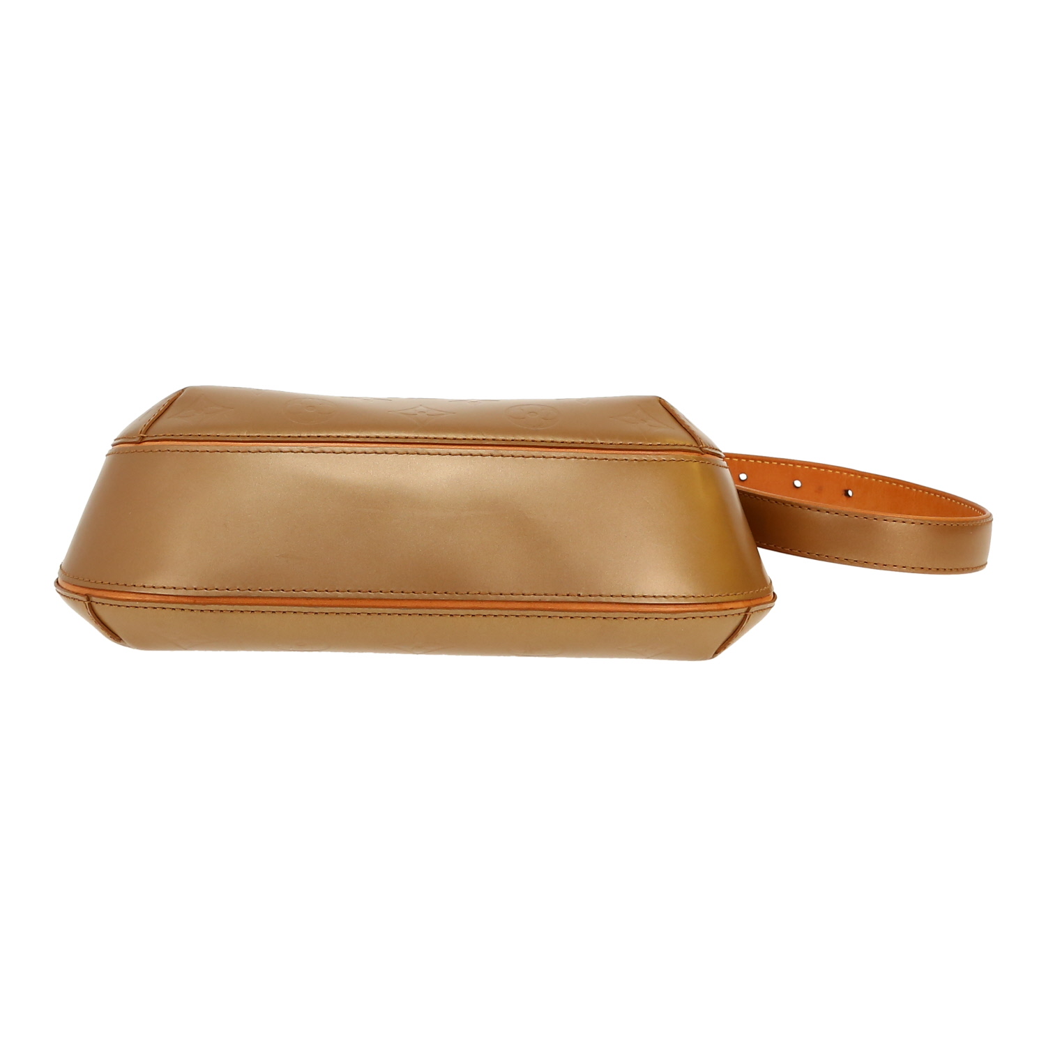 Louis Vuitton  Ambre shoulder bag  in gold monogram patent leather - Detail D1