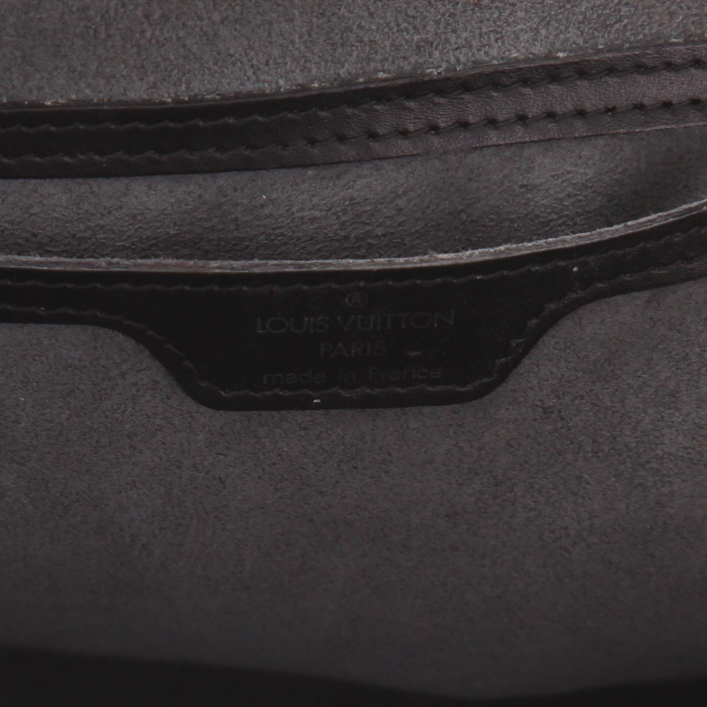 Sac à main Louis Vuitton  Saint Jacques en cuir épi noir - Detail D2