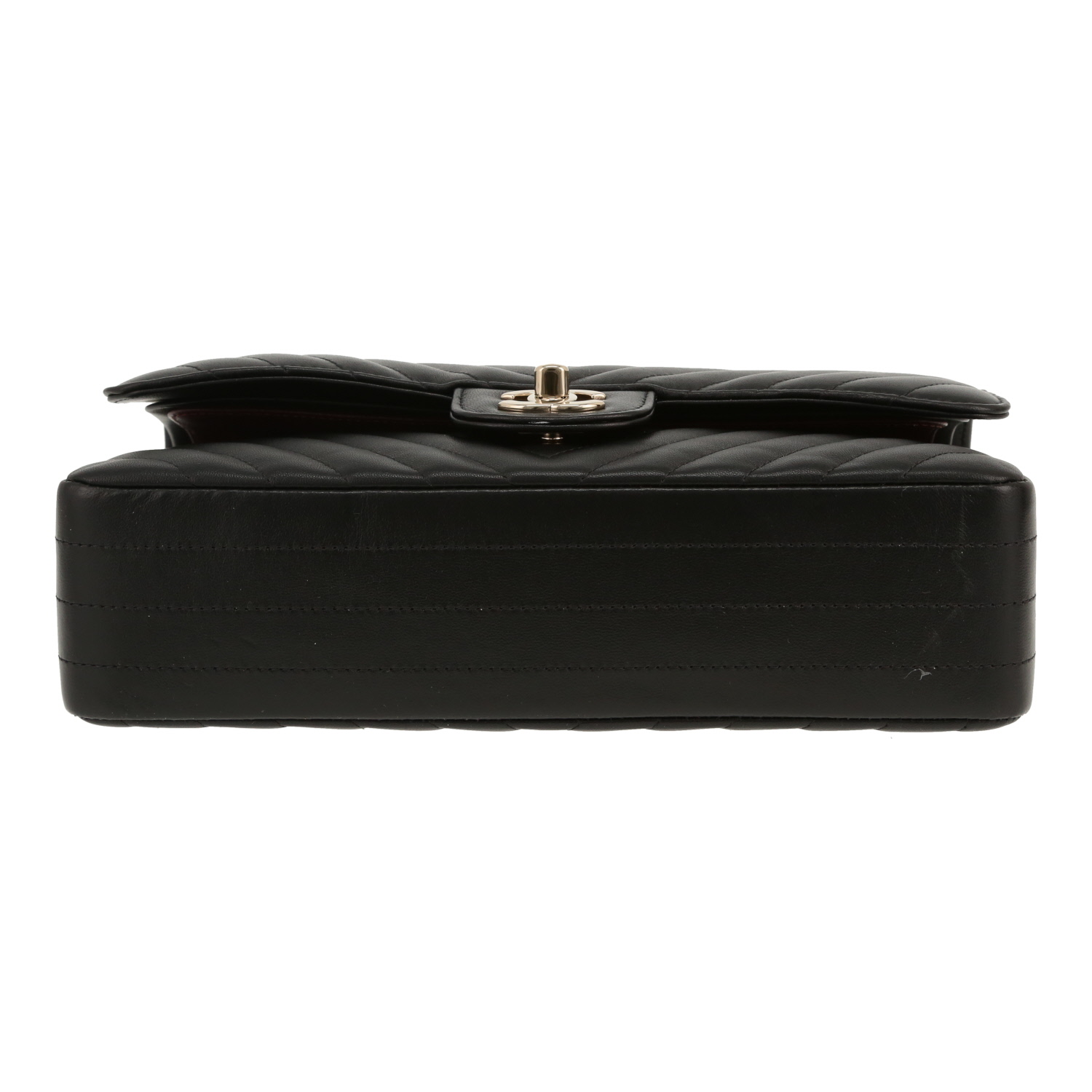 Borsa Chanel  Timeless Classic in pelle trapuntata a zigzag nera - Detail D1