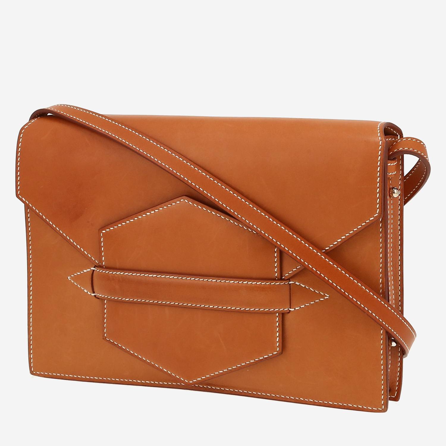 Sac à main Hermès  Faco en cuir Barénia marron
