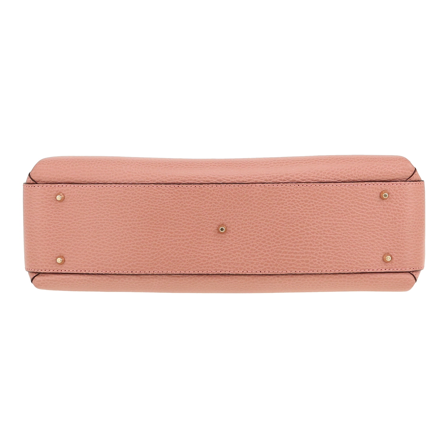 Sac bandoulière Gucci  Interlocking G en cuir grainé rose - Detail D1