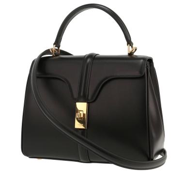 Celine  16 small model  shoulder bag  in black leather