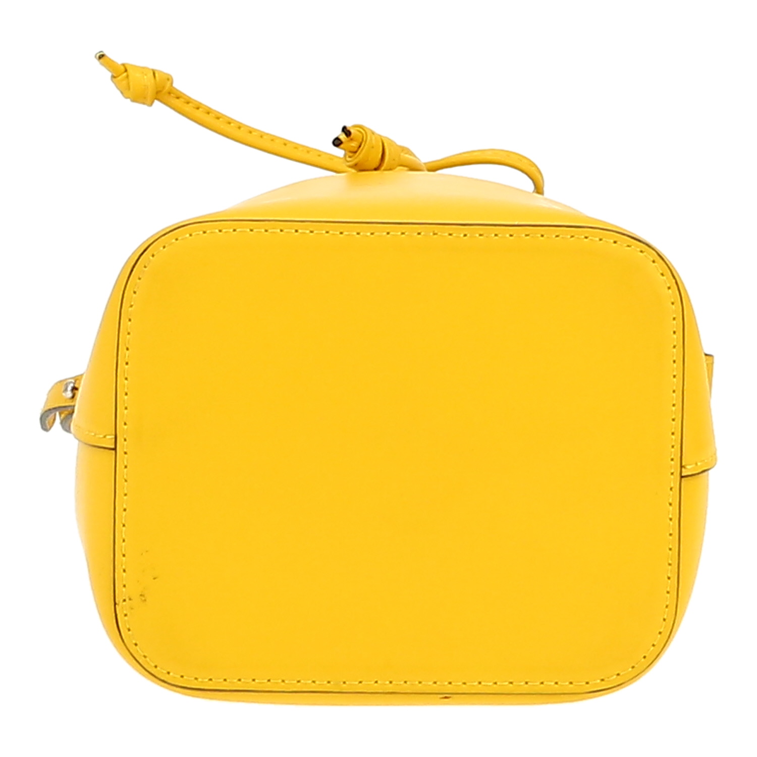 Borsa a tracolla Fendi  Mon Trésor in pelle gialla - Detail D1