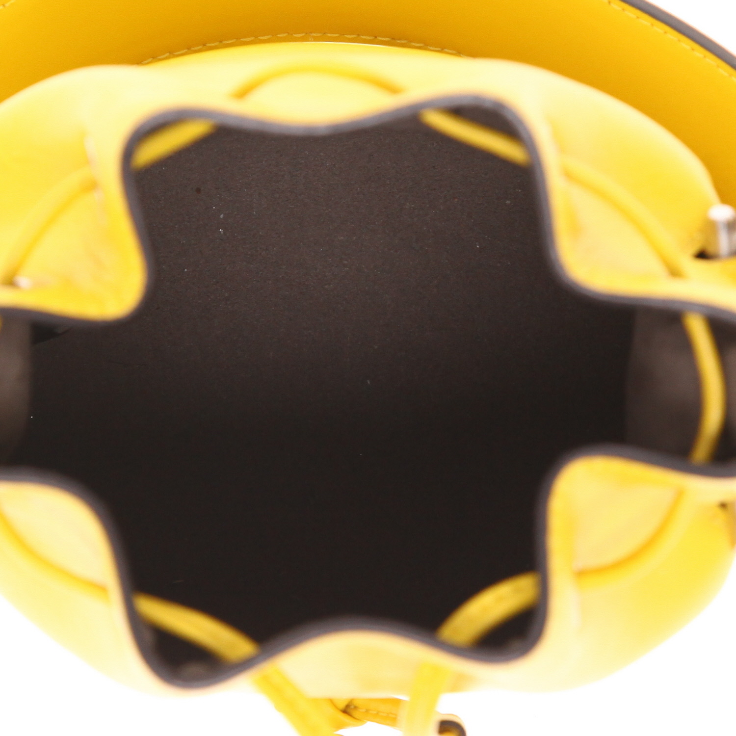 Bolso bandolera Fendi  Mon Trésor en cuero amarillo - Detail D3