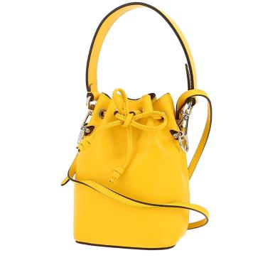 Sac bandoulière Fendi  Mon Trésor en cuir jaune