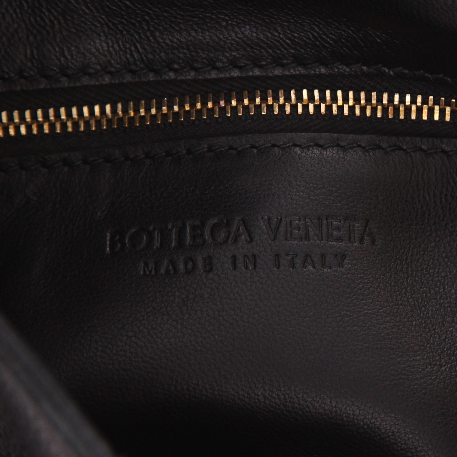 Borsa a tracolla Bottega Veneta  Cassette in pelle intrecciata nera - Detail D2