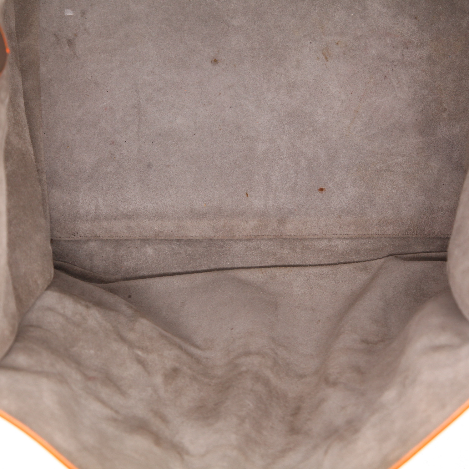 Sac cabas Celine  Phantom en cuir taupe - Detail D3