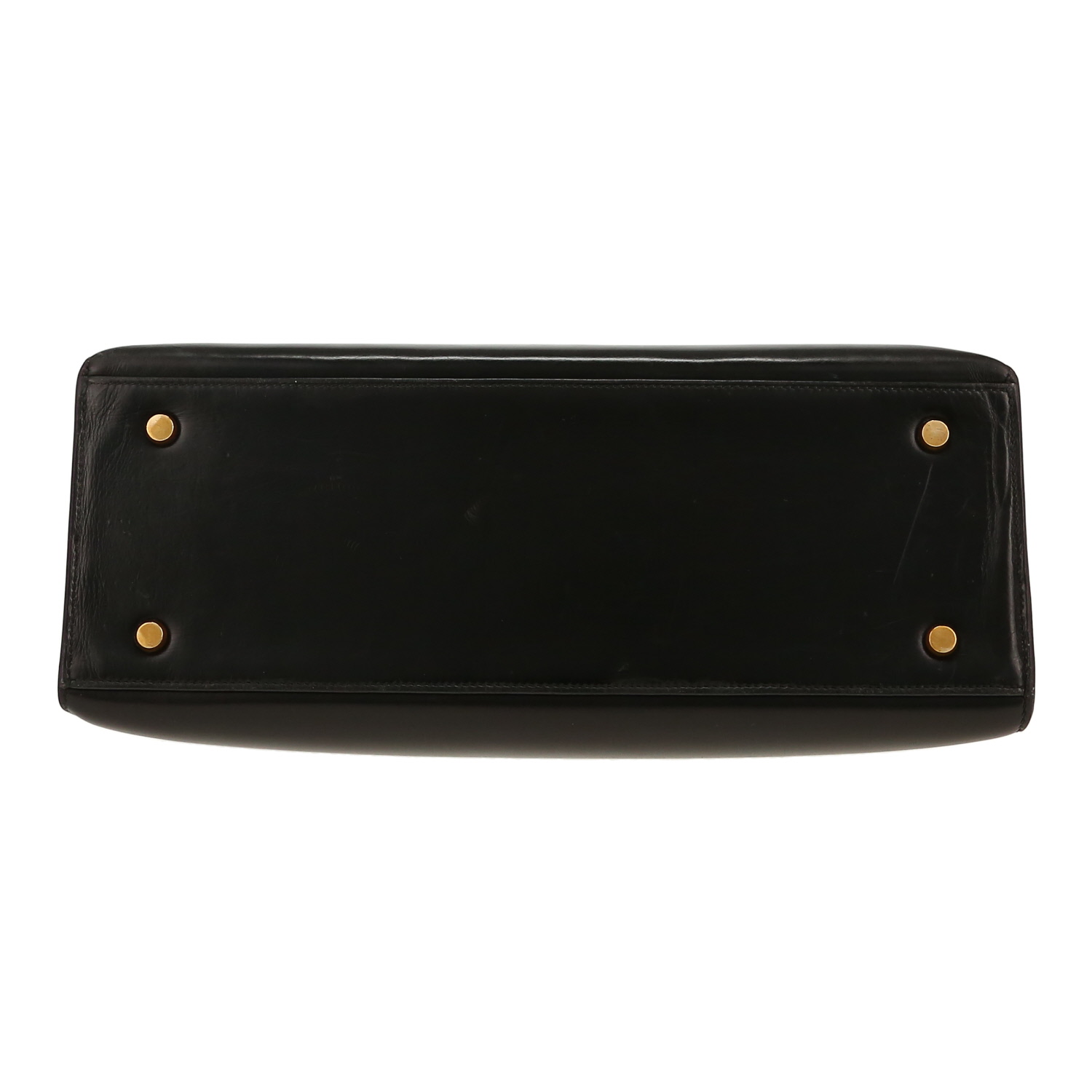 Hermès  Kelly 32 cm handbag  in black box leather - Detail D1