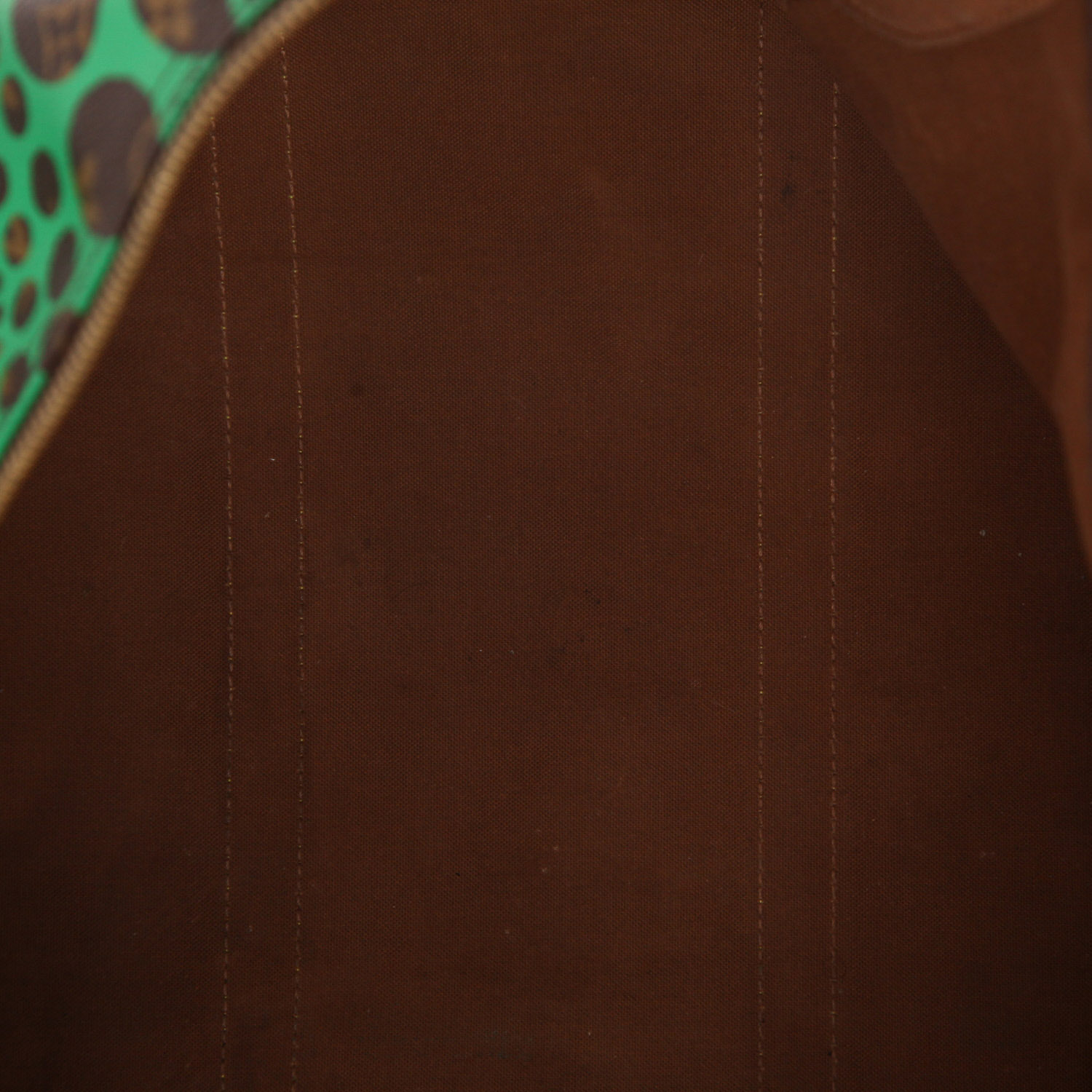 Louis Vuitton  Keepall Editions Limitées weekend bag  in brown monogram canvas  and natural leather - Detail D3