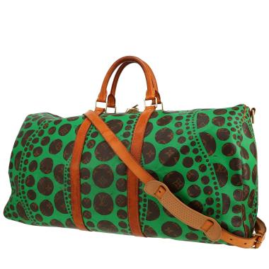 Louis Vuitton  Keepall Editions Limitées weekend bag  in brown monogram canvas  and natural leather