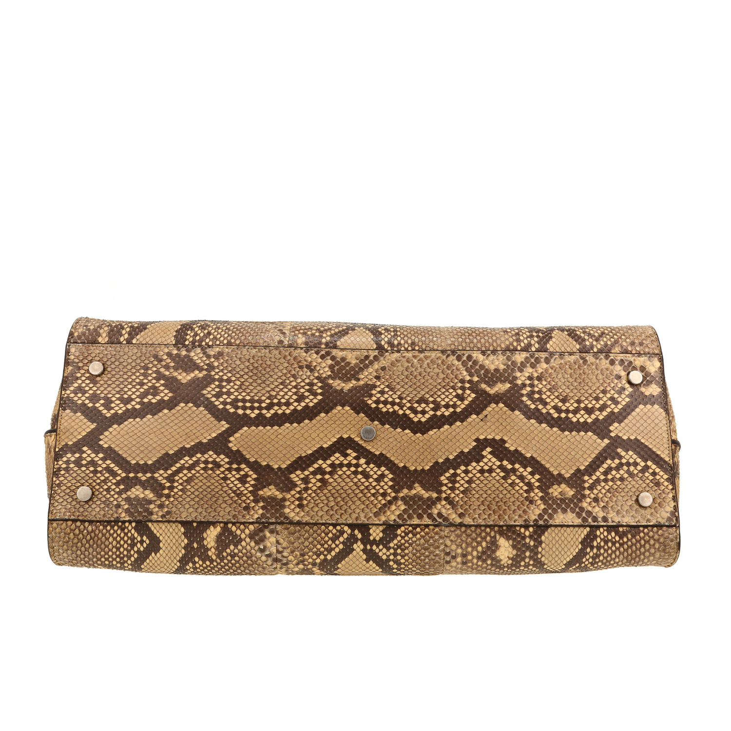 Saint Laurent  Sac de jour handbag  in beige python - Detail D1