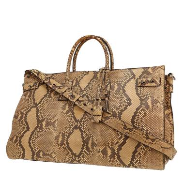 Saint Laurent  Sac de jour handbag  in beige python