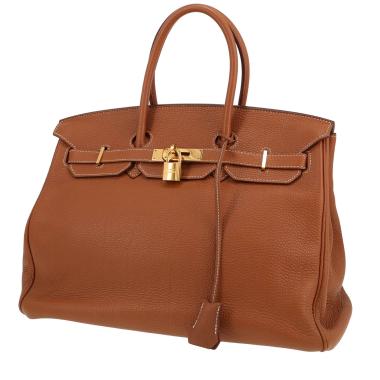 Hermès  Birkin 35 cm handbag  in gold togo leather