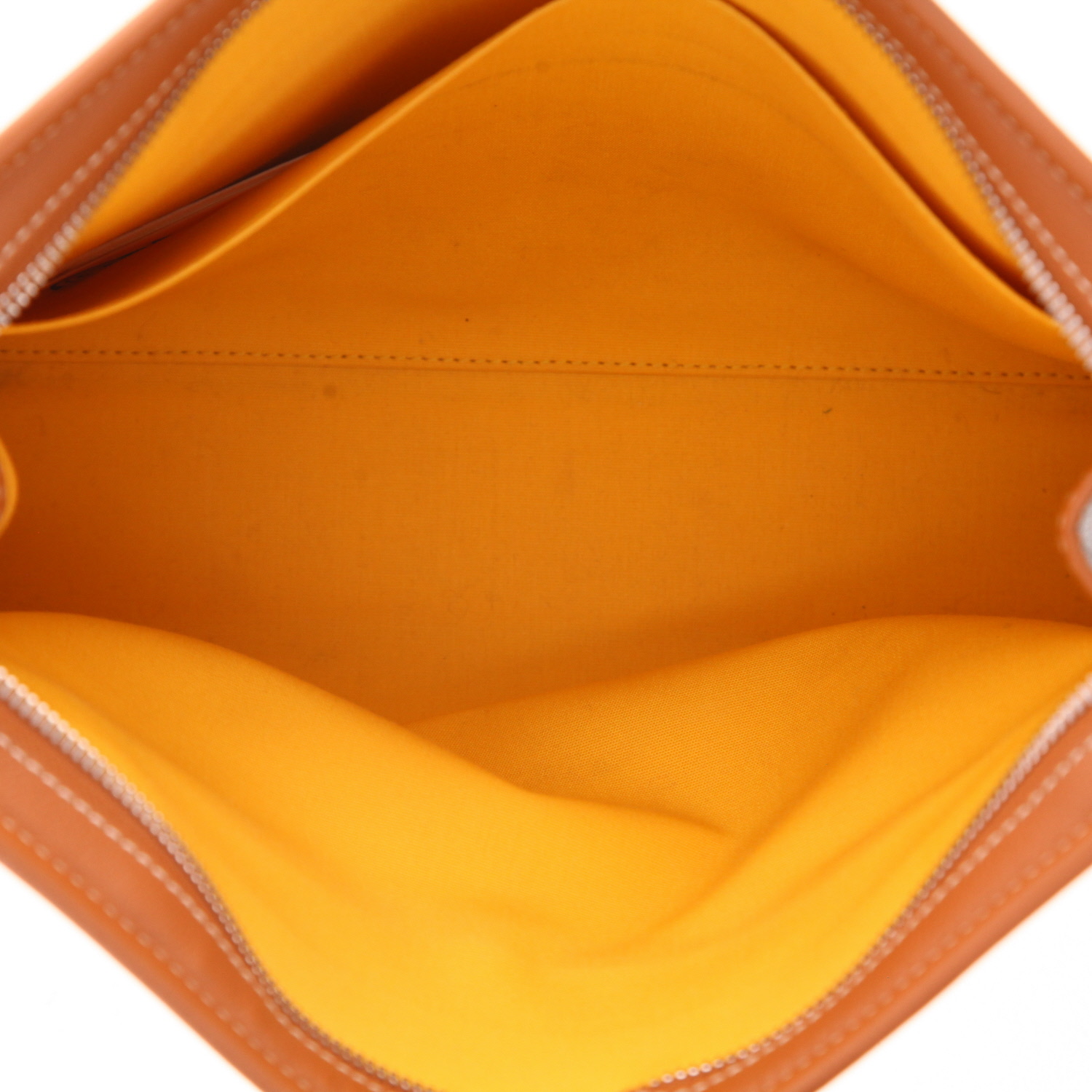 Goyard  Jouvence pouch  in black Goyard canvas  and brown leather - Detail D3