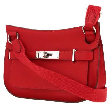 Hermès  Jypsiere mini  shoulder bag  in red Swift leather