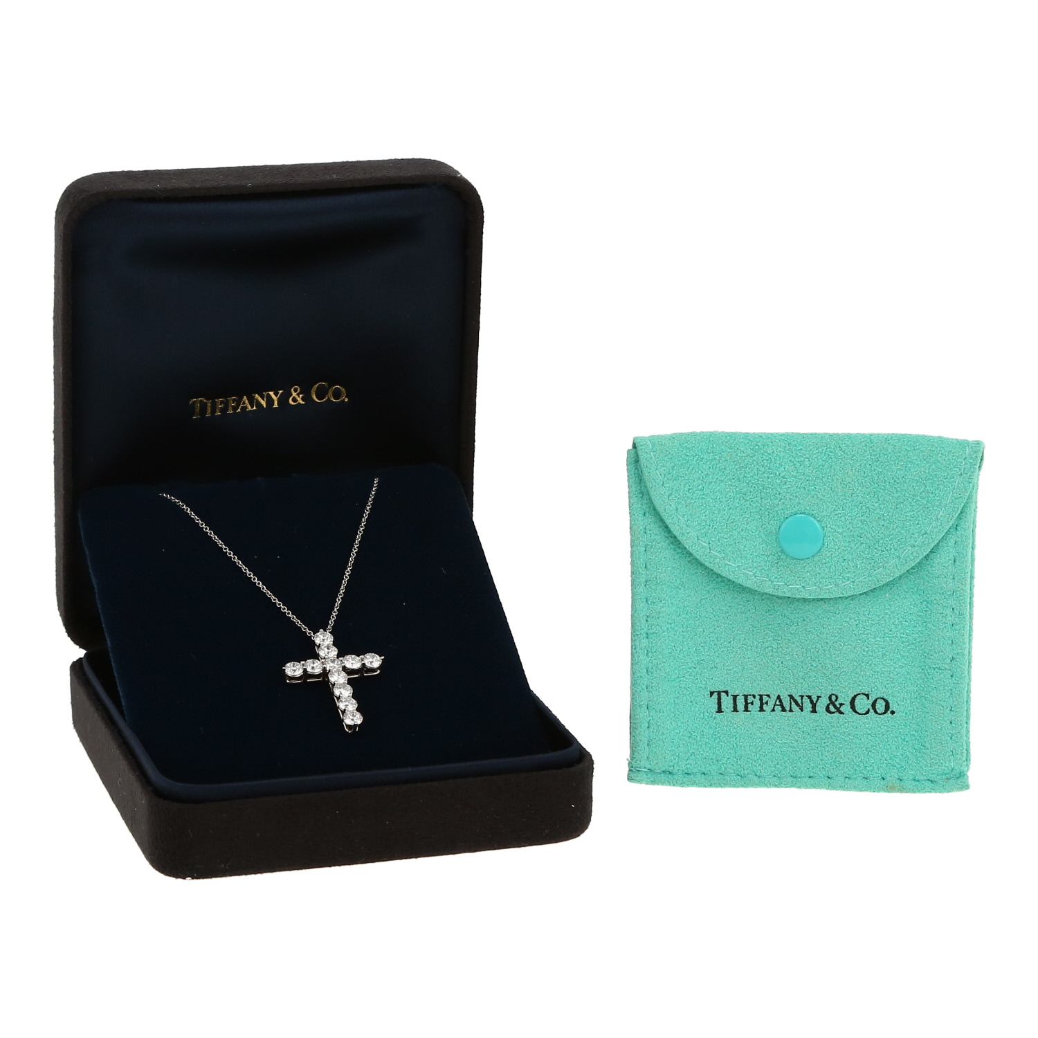 Tiffany 
Co  necklace in platinium and diamonds - Detail D2