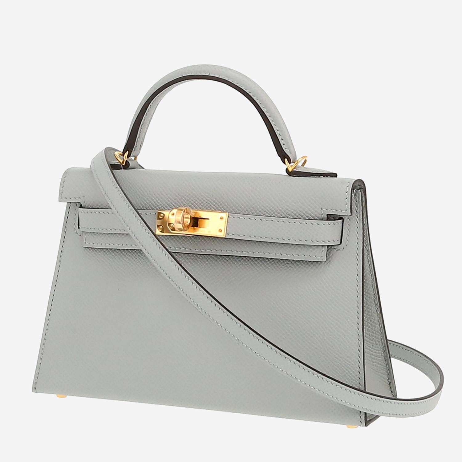 Bolso bandolera Hermès  Kelly 20 cm en cuero epsom Bleu Orage