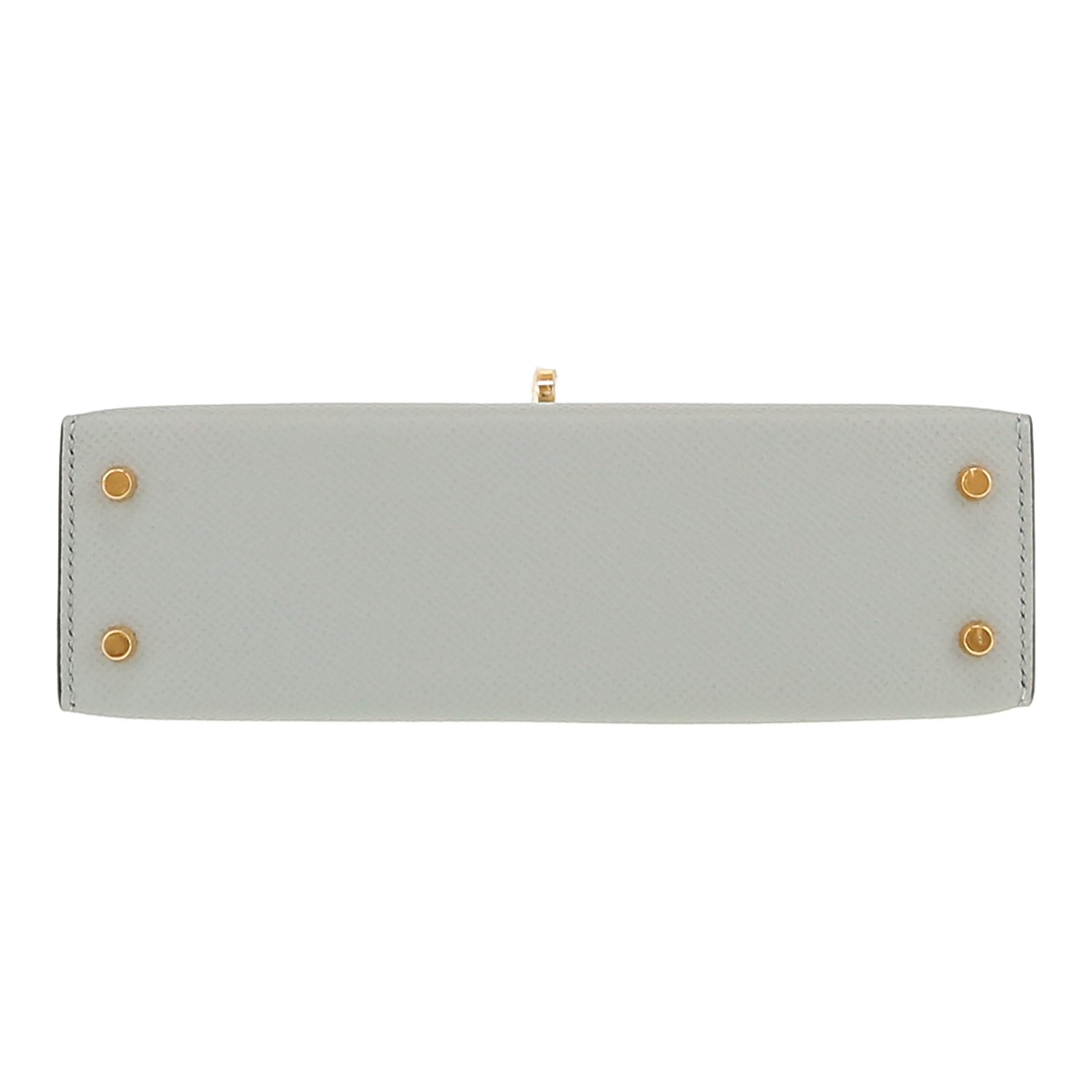 Borsa a tracolla Hermès  Kelly 20 cm in pelle Epsom Bleu Orage - Detail D1