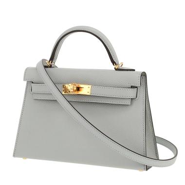 Bolso bandolera Hermès  Kelly 20 cm en cuero epsom Bleu Orage