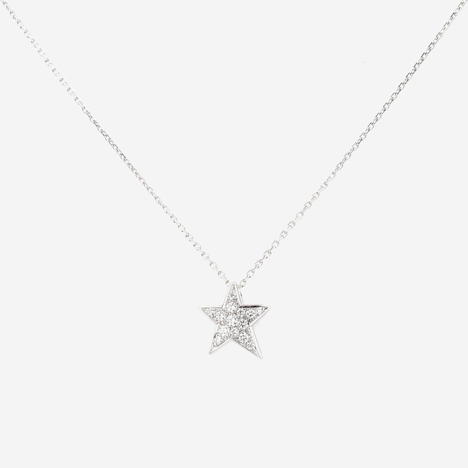 Chanel Comète Géode medium model necklace in white gold and diamonds Chanel Comète Géode medium model necklace in white gold and diamonds
