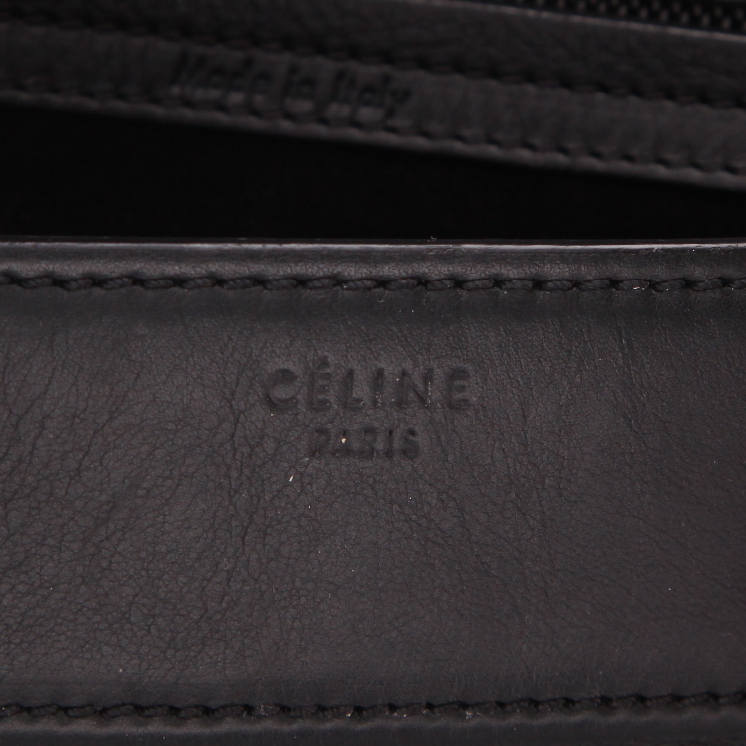 Borsa Celine  Luggage in pelle nera - Detail D2