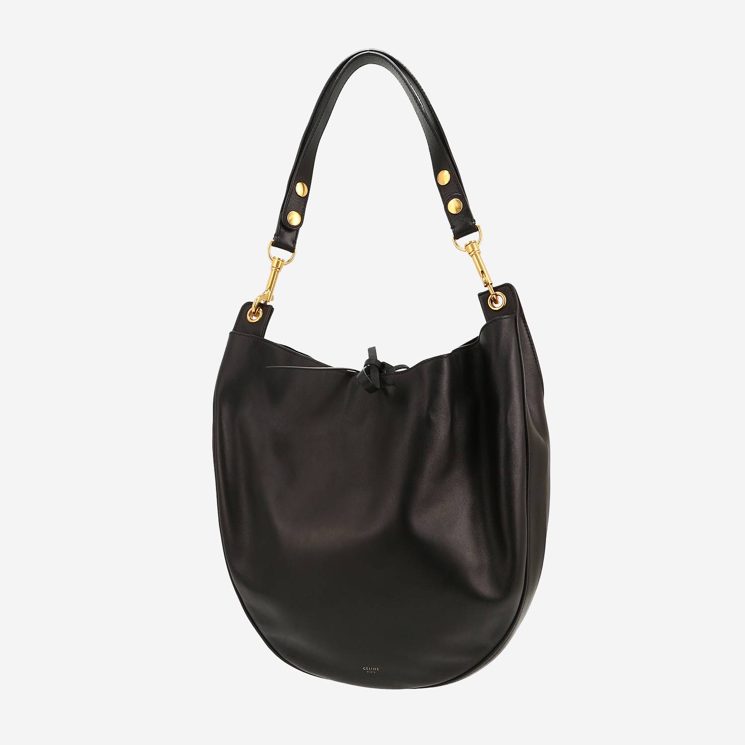 Celine   handbag  in black leather
