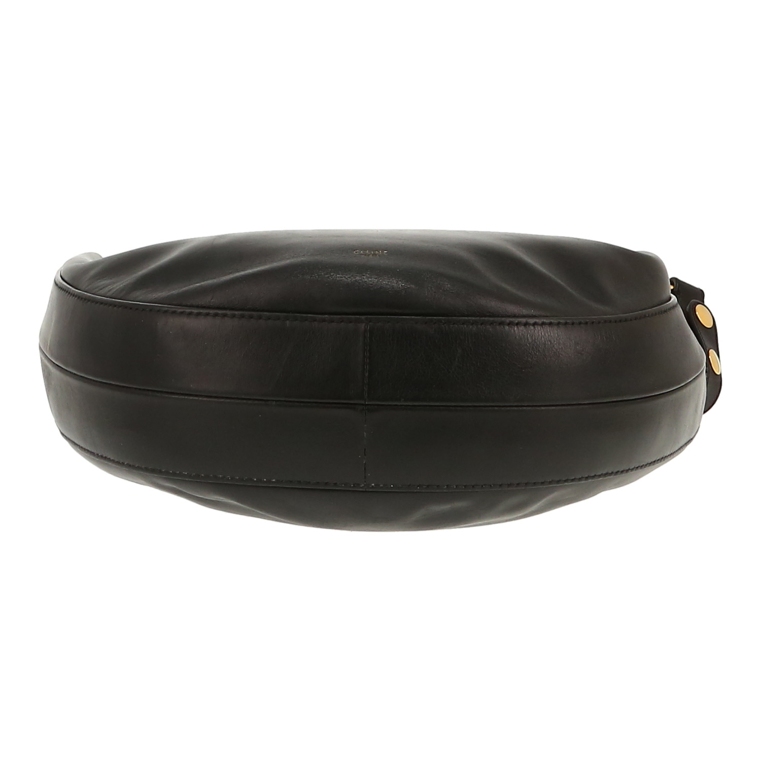 Sac à main Celine  Hobo en cuir noir - Detail D1