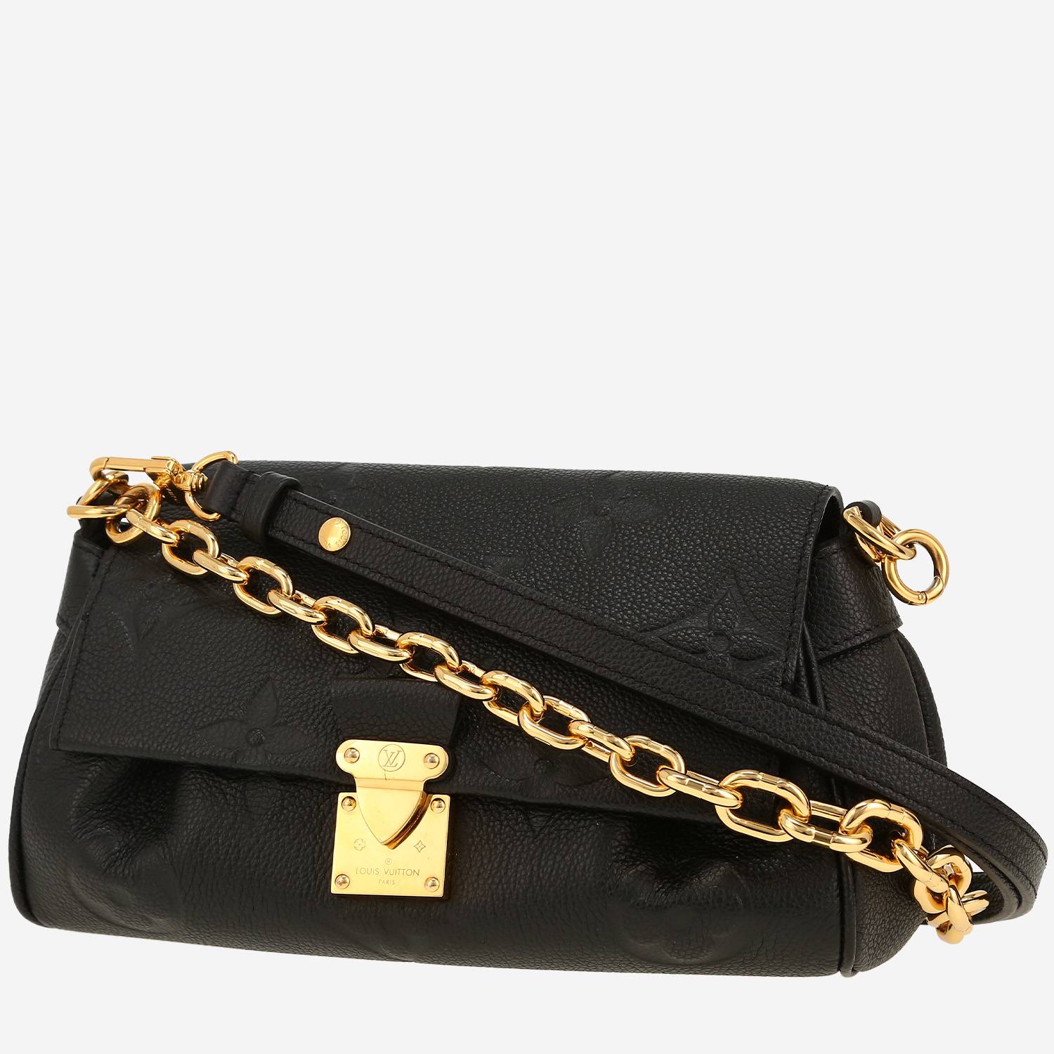 Borsa a tracolla Louis Vuitton  Favorite in pelle monogram con stampa nera