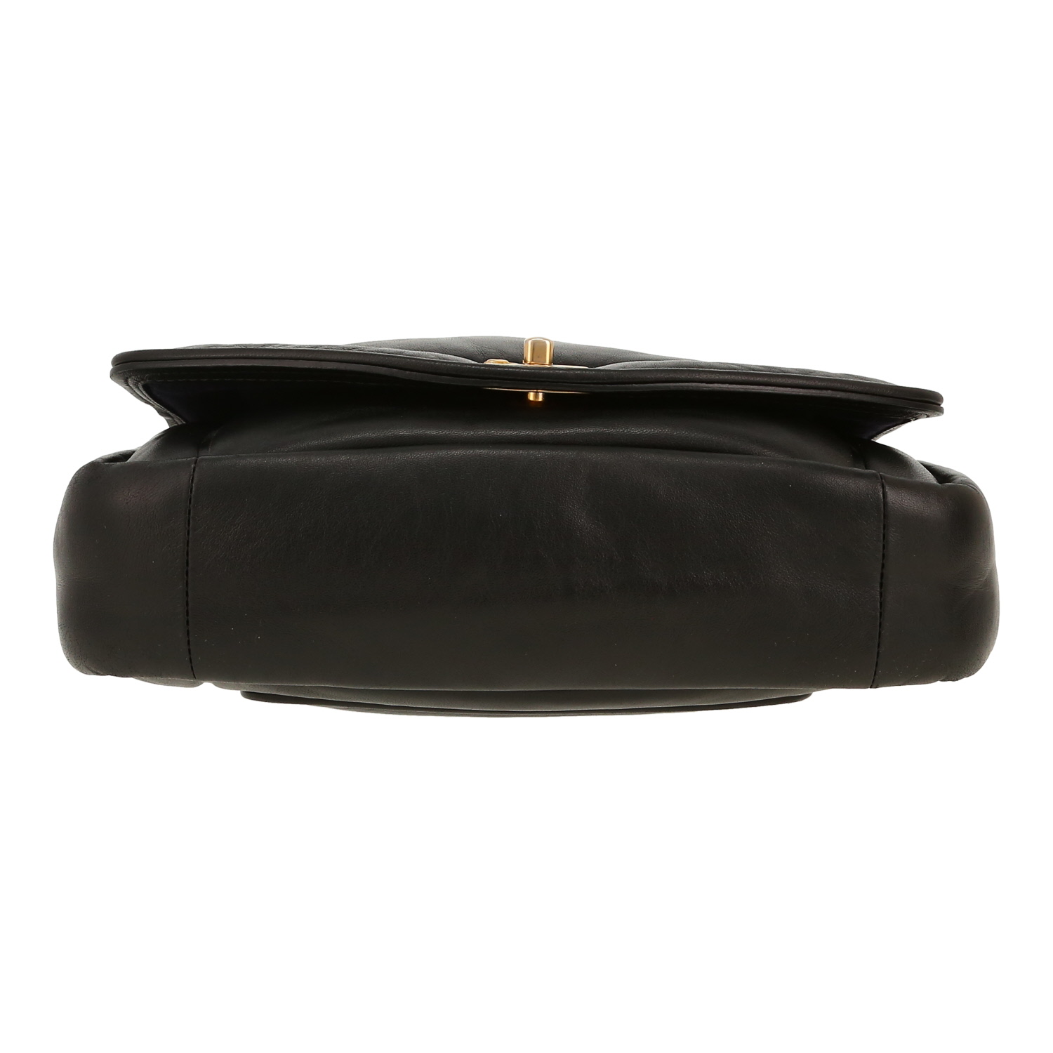 Bolso para llevar al hombro Chanel  Diana en cuero liso negro - Detail D1