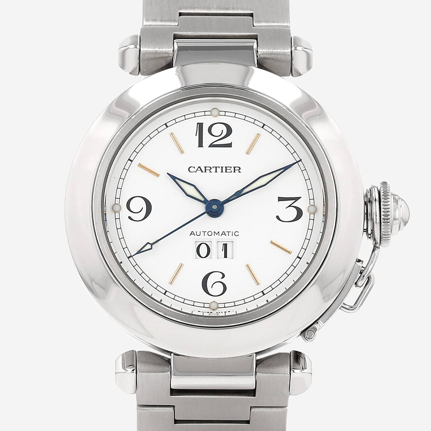 Cartier Pasha  in stainless steel Ref: Cartier - 2475  Circa 2000