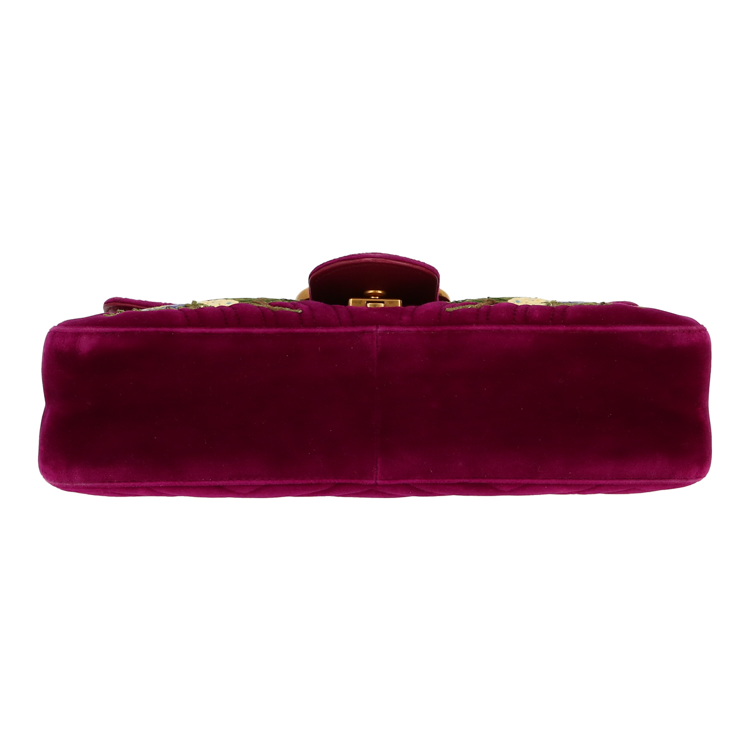 Borsa Gucci  GG Marmont in velluto viola - Detail D1