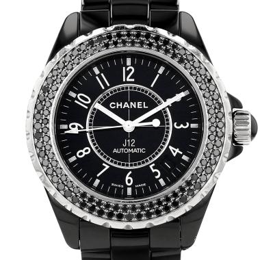 Chanel J12  in ceramic black and stainless steel Ref: J 12  Circa 2020